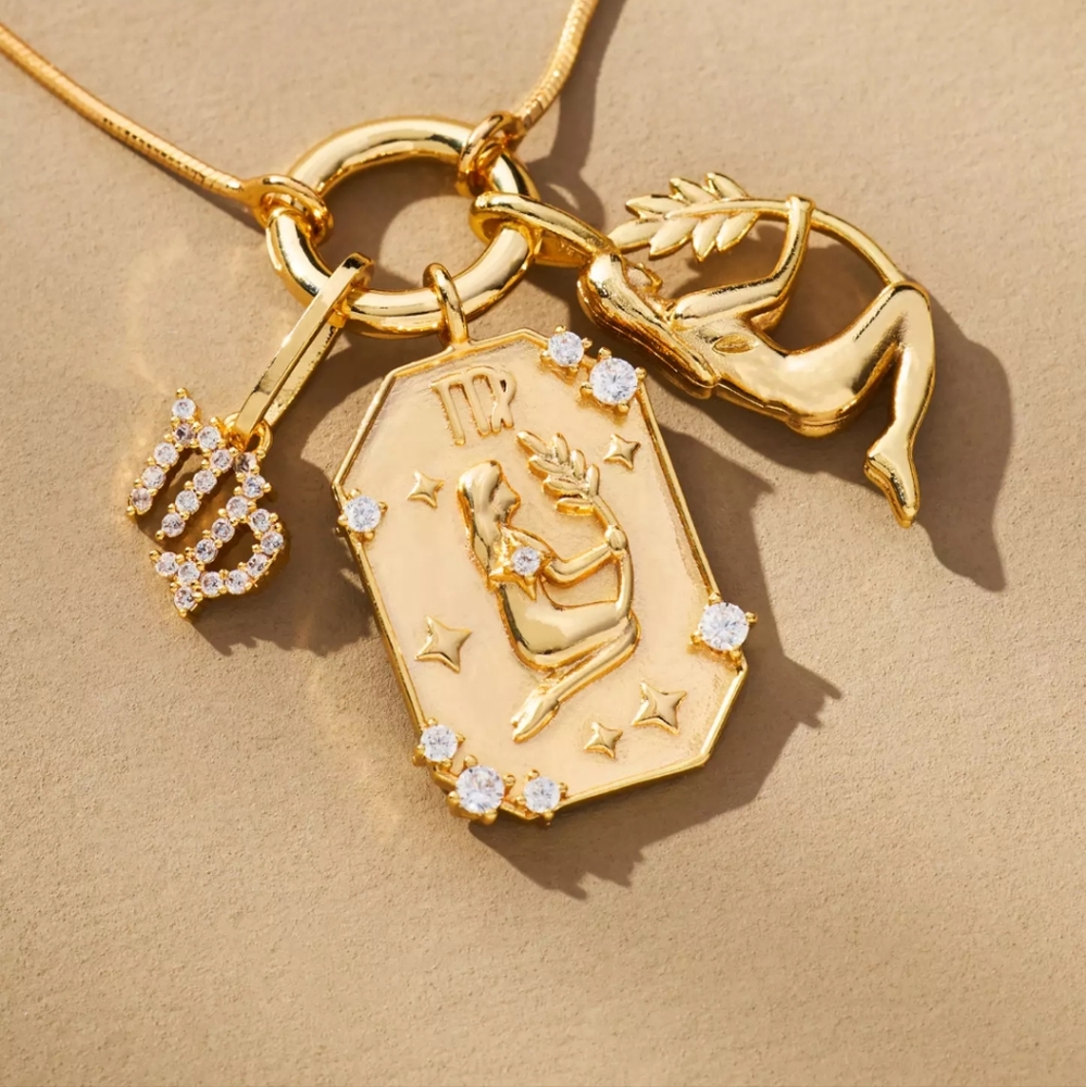 Anthropologie Virgo Charm Necklace - Picture 7 of 8